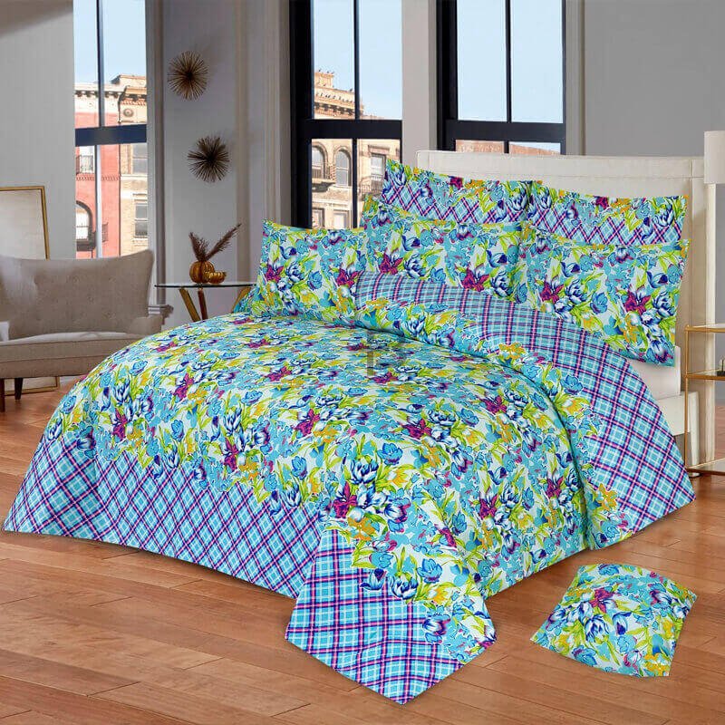 COLORY COMFORTER SET- 6 PCS (PREMIUM)