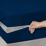 Blue Color 6 Side Waterproof Zipper Mattress Protector