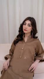 Casual Embroidered Lawn 2 PCS Suit – Soft & Stylish
