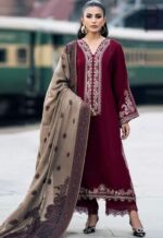 Asling Heavy Embroidered Dhanak